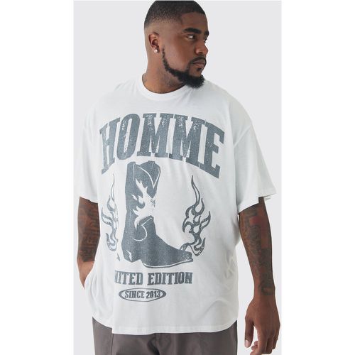 T-shirt Plus Size oversize Homme stile Western - boohoo - Modalova