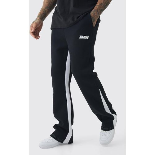 Pantaloni tuta Tall Man con cuciture a contrasto e inserti - boohoo - Modalova