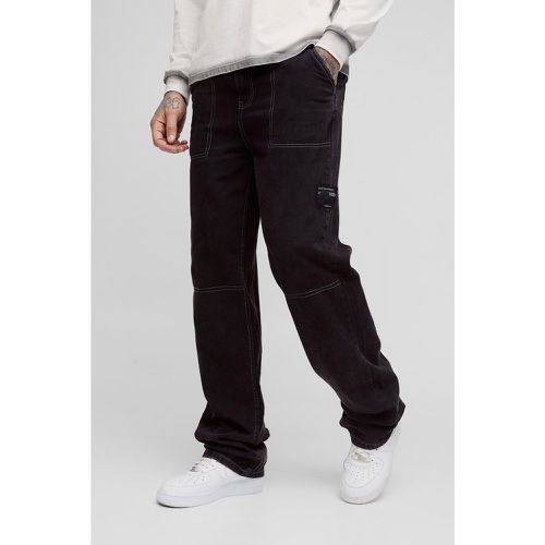 Pantalón Tall Estilo Obrero Holgado Con Lavado De Ácido - boohoo - Modalova