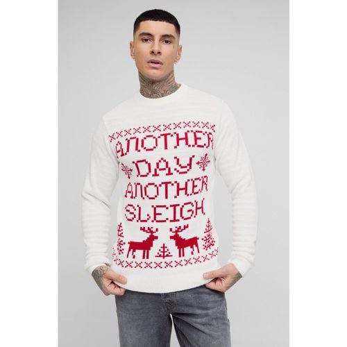 Jersey Tall Navideño Con Estampado Another Day Another Sleigh - boohoo - Modalova