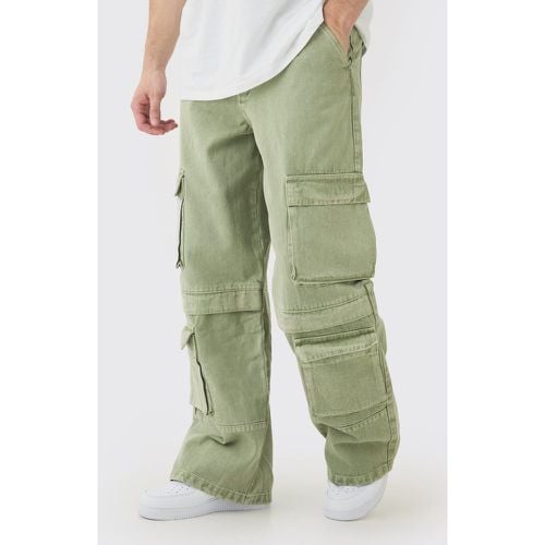 Jeans Tall extra comodi slavati con tasche Cargo - boohoo - Modalova