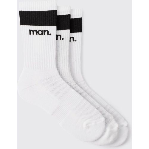 Pack De 3 Pares De Calcetines Man Deportivos Acolchados - boohoo - Modalova