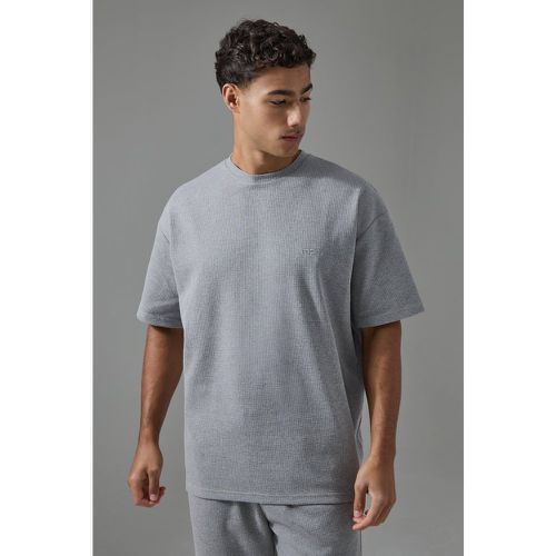 Camiseta Oversize Man Sport De Tela Gofre - boohoo - Modalova