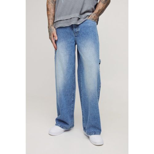 Jeans Tall slavati extra comodi stile Carpenter in vita regolabile - boohoo - Modalova