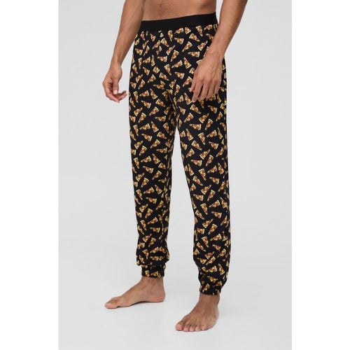 Pantaloni tuta di Loungewear da casa con stampa di pizza - boohoo - Modalova