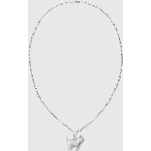 Collana di capra ghiacciata, Grigio - boohoo - Modalova