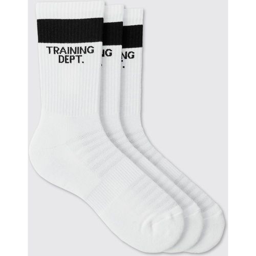 Pack De 3 Pares De Calcetines Man Active Training Dept Acolchados - boohoo - Modalova