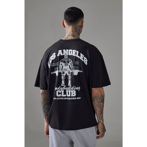 Camiseta Tall Oversize Man Active Con Estampado La Bodybuilding Club - boohoo - Modalova