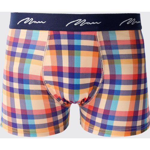 Boxer con stampa a quadri, Multi - boohoo - Modalova