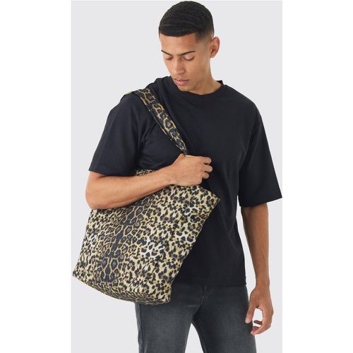 Bolso Tote Oversize Con Estampado De Leopardo - boohoo - Modalova