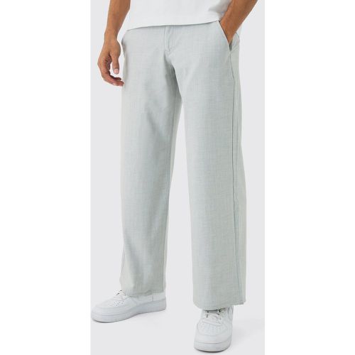 Pantaloni extra comodi a righe verticali con doppia fascia in vita - boohoo - Modalova