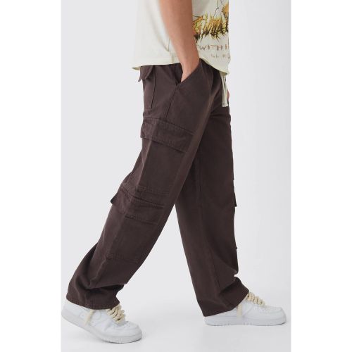 Pantalón Cargo Elástico Holgado - boohoo - Modalova