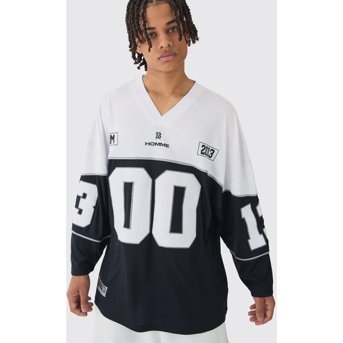 Top da Hockey in jersey in rete stile Varsity - boohoo - Modalova