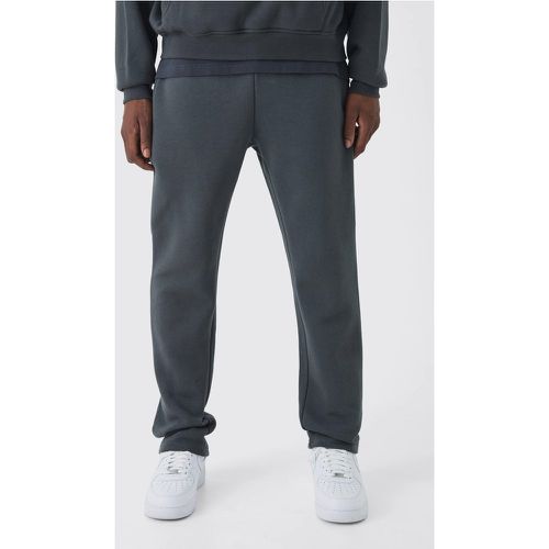 Pantaloni tuta dritti Basic, Grigio - boohoo - Modalova