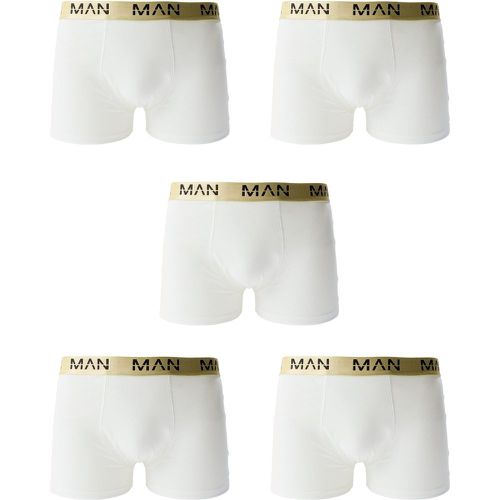 Boxer Man Dash color oro - set di 5 paia - boohoo - Modalova