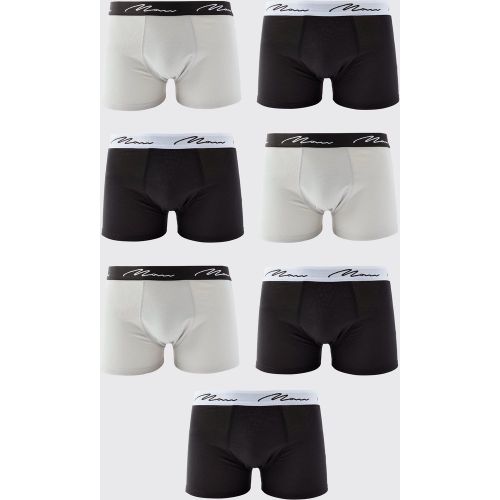 Pack De 7 Calzoncillos Con Firma Man De Colores Mixtos - boohoo - Modalova