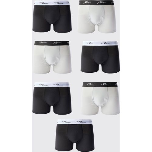 Boxer in colori misti con firma Man - set di 7 paia - boohoo - Modalova