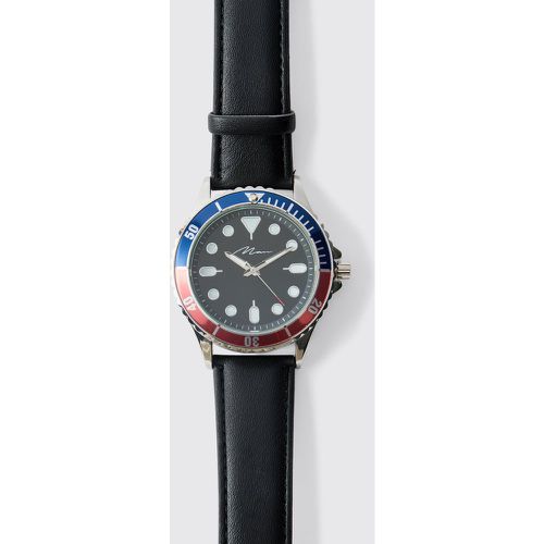 Reloj Estilo Cronógrafo Man Con Correa De Cuero Sintético - boohoo - Modalova