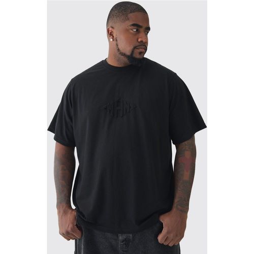 T-shirt Plus Size Man con incisioni a losanghe - boohoo - Modalova