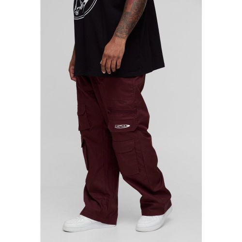 Pantalón Plus Holgado Con Multibolsillos Cargo - boohoo - Modalova