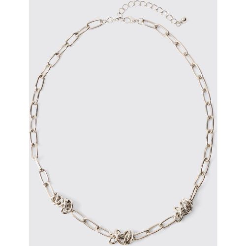 Collana a catena spessa, Grigio - boohoo - Modalova