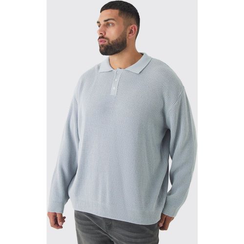 Polo da Rugby Plus Size in maglia - boohoo - Modalova