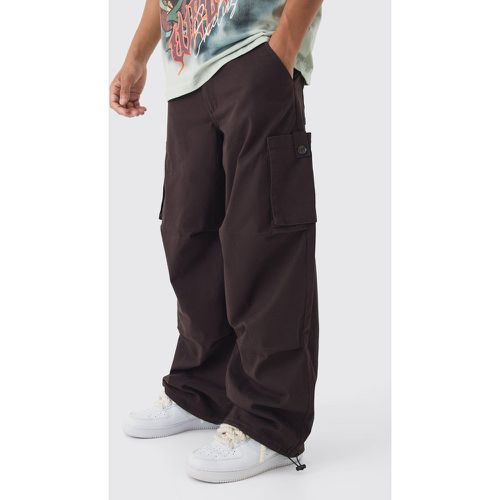 Fixed Waist Baggy Twill Cargo Trousers - boohoo - Modalova