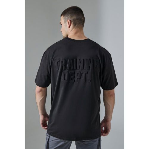 Camiseta Tall Man Active Oversize Con Estampado Training Dept En Relieve - boohoo - Modalova