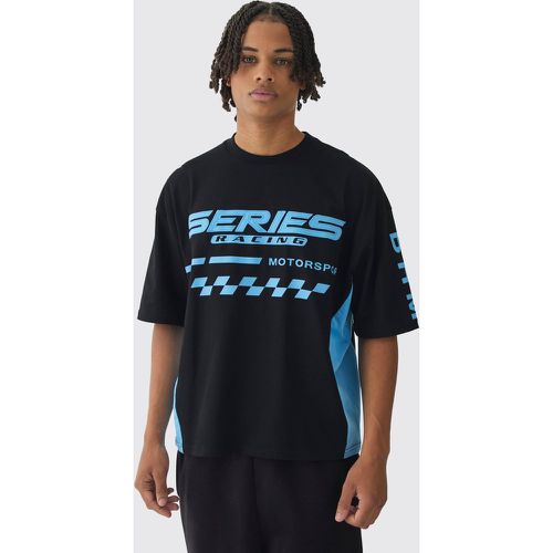 Camiseta Oversize Recta Con Estampado De Moto Series - boohoo - Modalova