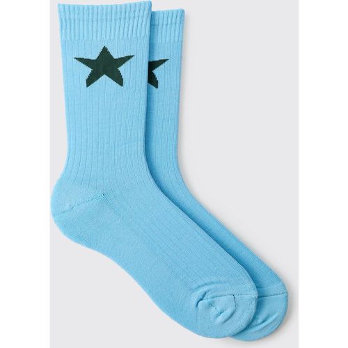 Calcetines Ofcl Con Estrellas, Azul - boohoo - Modalova