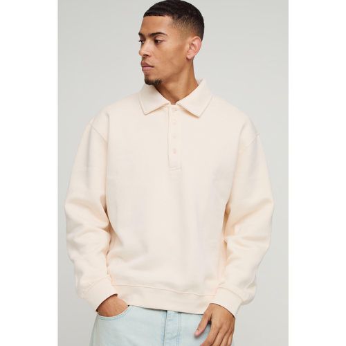 Polo Oversize Grueso De Manga Larga Con Sudadera - boohoo - Modalova