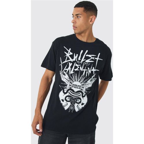 T-shirt oversize ufficiale con stampa Bullet for my Valentine - boohoo - Modalova