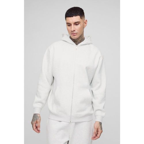 Sudadera Tall Oversize Básica Con Capucha Y Cremallera De 330G/M² - boohoo - Modalova