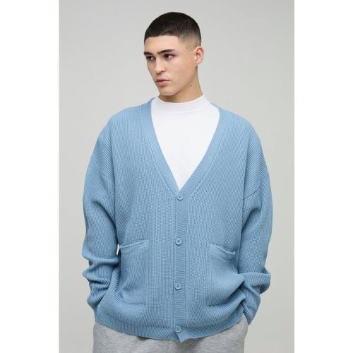 Cárdigan Oversize De Canalé Con Caída En Los Hombros - boohoo - Modalova