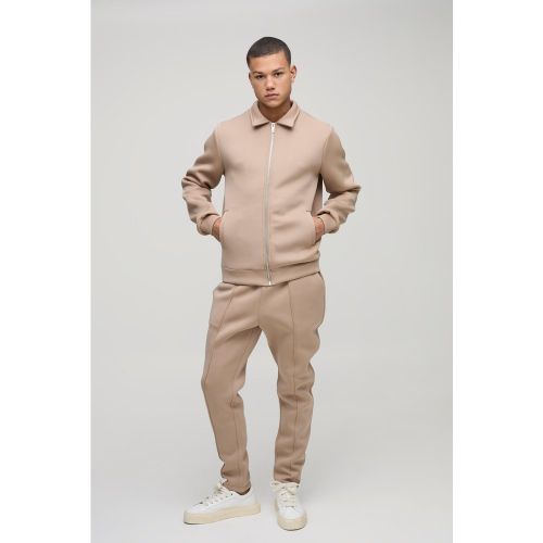 Chándal De Scuba Con Chaqueta Harrington - boohoo - Modalova