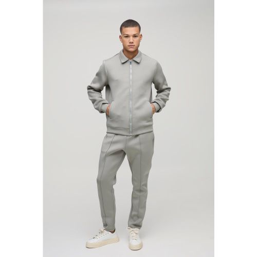 Chándal De Scuba Con Chaqueta Harrington - boohoo - Modalova