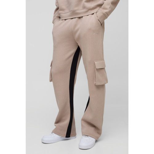 Pantaloni tuta Cargo Regular Fit con inserti - boohoo - Modalova