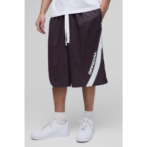 Pantalón Corto Oversize Largo De Malla Estilo Baloncesto - boohoo - Modalova