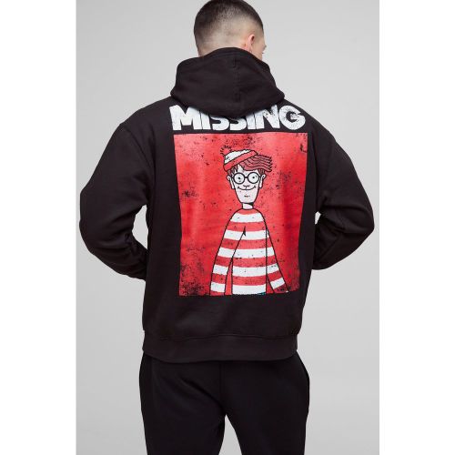 Sudadera Oversize Con Capucha Y Estampado De Dónde Está Wally - boohoo - Modalova