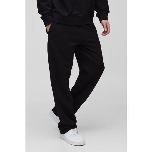 Pantaloni Tuta Dritti Basic, Nero - boohoo - Modalova