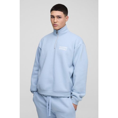 Sudadera Oversize Recta Con Cremallera Y Cuello Alto - boohoo - Modalova