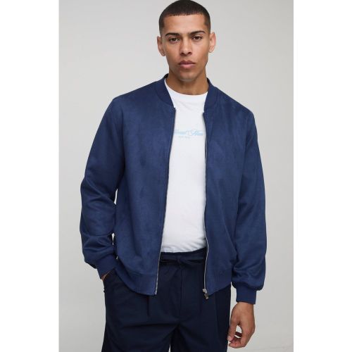 Chaqueta Bomber Regular De Ante Sintético - boohoo - Modalova