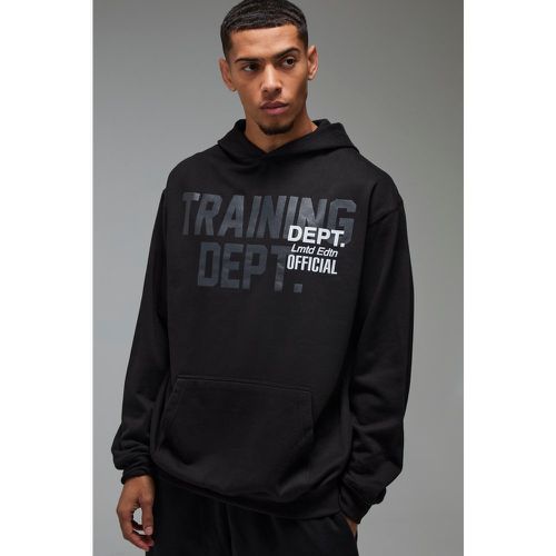 Sudadera Oversize Con Capucha Y Estampado Training Dept - boohoo - Modalova