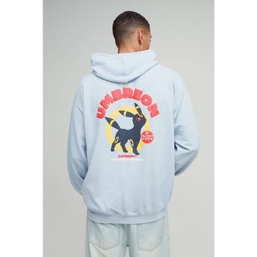 Sudadera Oversize Desteñida Con Capucha Y Estampado De Pokemon Umbreon - boohoo - Modalova