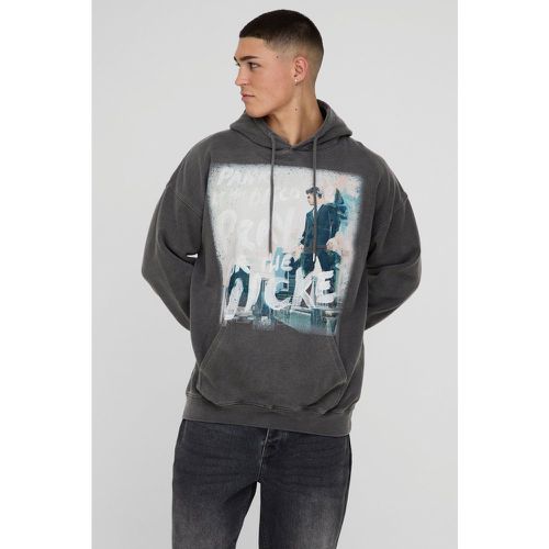 Sudadera Oversize Con Capucha Y Estampado De Panic At The Disco - boohoo - Modalova