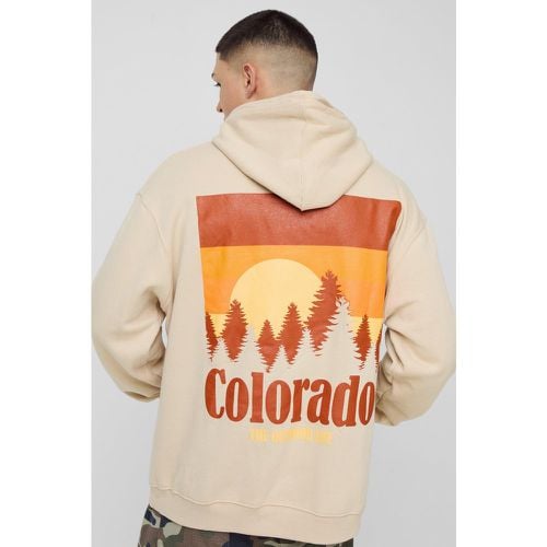 Sudadera Oversize Con Capucha Y Estampado Gráfico De Colorado - boohoo - Modalova