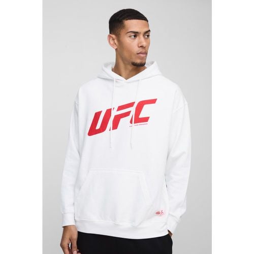 Sudadera Oversize Con Capucha Y Estampado De Ufc Sports - boohoo - Modalova