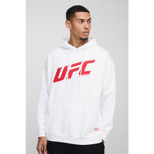 Felpa oversize con stampa ufficiale UFC Sports e cappuccio - boohoo - Modalova