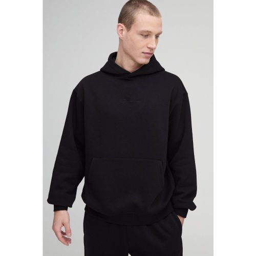 Sudadera Oversize Con Capucha Y Firma Bm 330G/M² - boohoo - Modalova