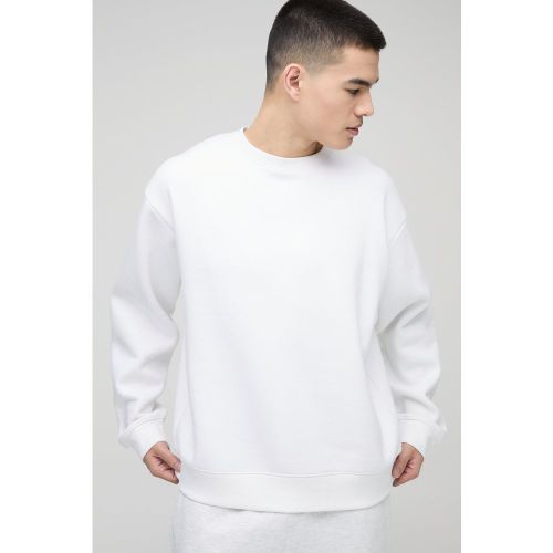 Sudadera Oversize Básica Con Cuello De Caja 330G/M² - boohoo - Modalova